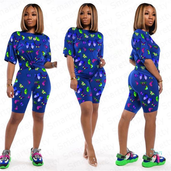 women tracksuit summer butterfly short sleeve t-shirt tees shorts short trousers pants casual two piece set outfits sports suit e31910, Gray 
women tracksuit summer butterfly short sleeve t-shirt tees shorts short trousers pants casual two piece set outfits sports suit e31910, Gray