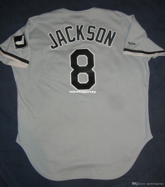 retro #8 bo jackson rawlings chicago grey jersey thomas mens stitched baseball jerseys, Black;blue
retro #8 bo jackson rawlings chicago grey jersey thomas mens stitched baseball jerseys, Black;blue