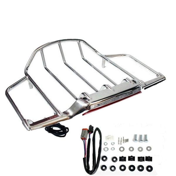 chrome tour pak pack trunk luggage mounting rack led light for harley electra street glide
chrome tour pak pack trunk luggage mounting rack led light for harley electra street glide