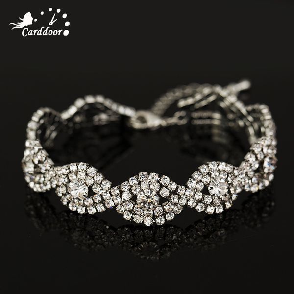 carddoor 4 colors crystal bracelets bangles fashion jewelry charms chain link bracelet for women party rhinestone accessories, Black
carddoor 4 colors crystal bracelets bangles fashion jewelry charms chain link bracelet for women party rhinestone accessories, Black