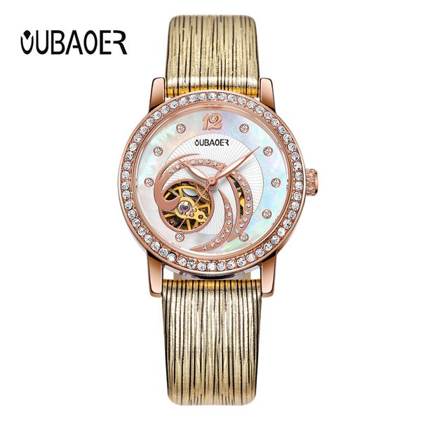 oubaoer gold skeleton automatic watches women fashion bracelet watch ladies luxury genuine leather mechanical watch relogio, Slivery;brown
oubaoer gold skeleton automatic watches women fashion bracelet watch ladies luxury genuine leather mechanical watch relogio, Slivery;brown