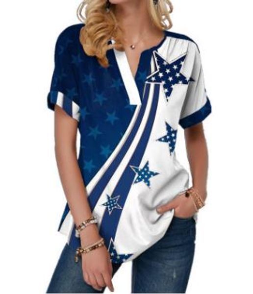 2020 summer new print office lady shirts split neck women loose casual short t-shirts, White
2020 summer new print office lady shirts split neck women loose casual short t-shirts, White