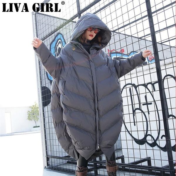 liva girl korea fashion new arrival women 2018 autumn casual solid color coat female thick hooded collar long parlka, Black
liva girl korea fashion new arrival women 2018 autumn casual solid color coat female thick hooded collar long parlka, Black