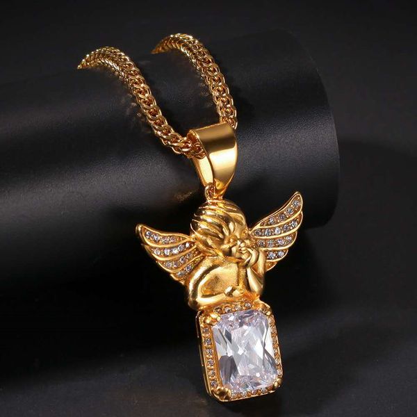 ale men women hip hop necklace yellow gold color cz angle pendant necklace nice gift for friend, Silver
ale men women hip hop necklace yellow gold color cz angle pendant necklace nice gift for friend, Silver