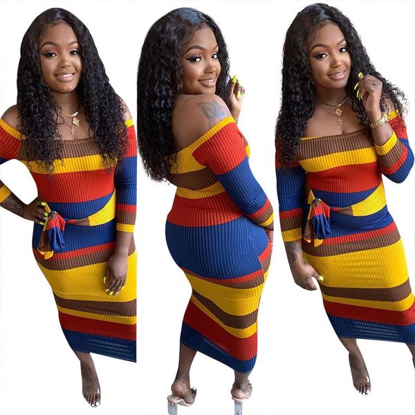 rainbow stripe print womens casual dresses fashion slash neck irregular panelled womens designer dresses casual females clothing, Black;gray
rainbow stripe print womens casual dresses fashion slash neck irregular panelled womens designer dresses casual females clothing, Black;gray
