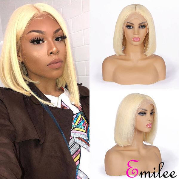 emilee 613 blonde straight wig half lace bob wigs malaysian remy hair short 613 bob wigs 12 inch for black women, Black;brown 
emilee 613 blonde straight wig half lace bob wigs malaysian remy hair short 613 bob wigs 12 inch for black women, Black;brown