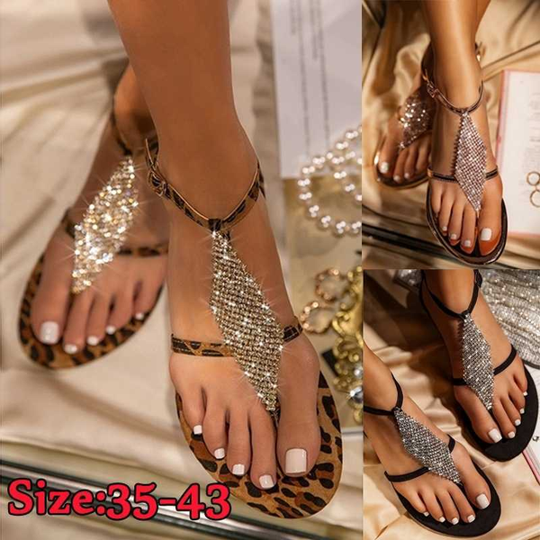 women's fashion sandals bohemian sparkling rhinestone sandals roman clitp toe flat buckle designer beach moccasins flats, Black
women's fashion sandals bohemian sparkling rhinestone sandals roman clitp toe flat buckle designer beach moccasins flats, Black