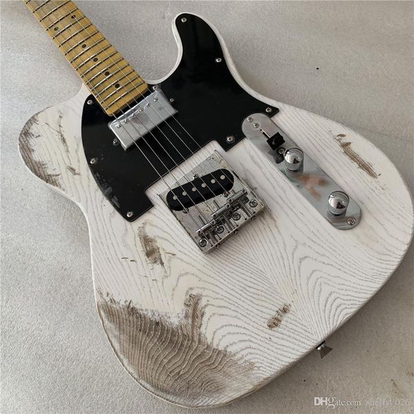pickup relic heritage collector aged chrome hardware white tele electric guitar guitarra string through body 
pickup relic heritage collector aged chrome hardware white tele electric guitar guitarra string through body