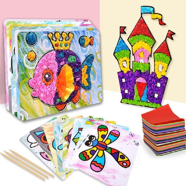 16 designs children creative paper art toys with 2100pcs color paper/kids cartoon paper stickers for art craft educational toys t200401
16 designs children creative paper art toys with 2100pcs color paper/kids cartoon paper stickers for art craft educational toys t200401