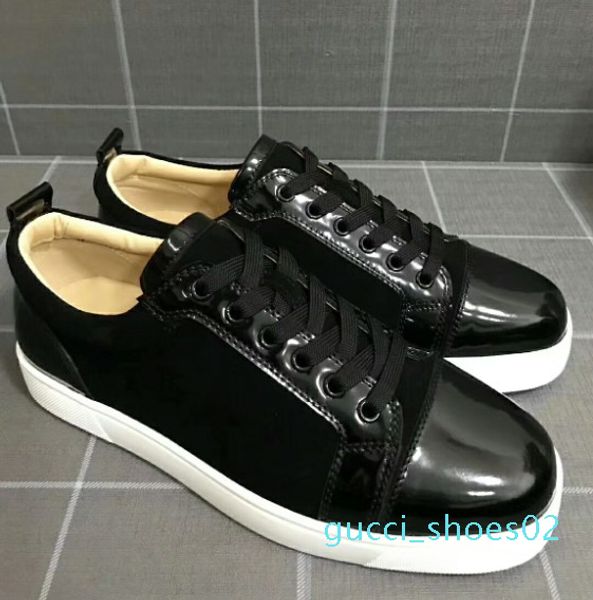 designer shoes for man women red bottoms junior spikes flat sneakers genuine leather fashion paris dress shoes with box 35-46 g2, Black
designer shoes for man women red bottoms junior spikes flat sneakers genuine leather fashion paris dress shoes with box 35-46 g2, Black