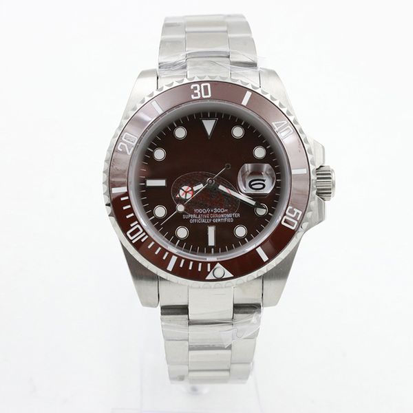 ceramic bezel luminous automatic mens watches sapphire 40mm outdoor watch red dial date good men wristwatches, Slivery;brown
ceramic bezel luminous automatic mens watches sapphire 40mm outdoor watch red dial date good men wristwatches, Slivery;brown