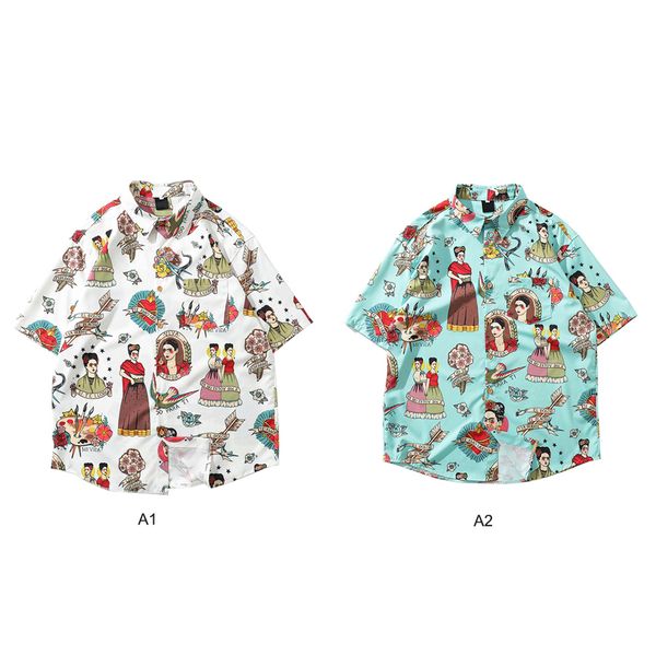 men shirt hawaiian turn-down collar beach shirt men summer short sleeve printed loose cotton tees breathable blouse elastic, White;black
men shirt hawaiian turn-down collar beach shirt men summer short sleeve printed loose cotton tees breathable blouse elastic, White;black