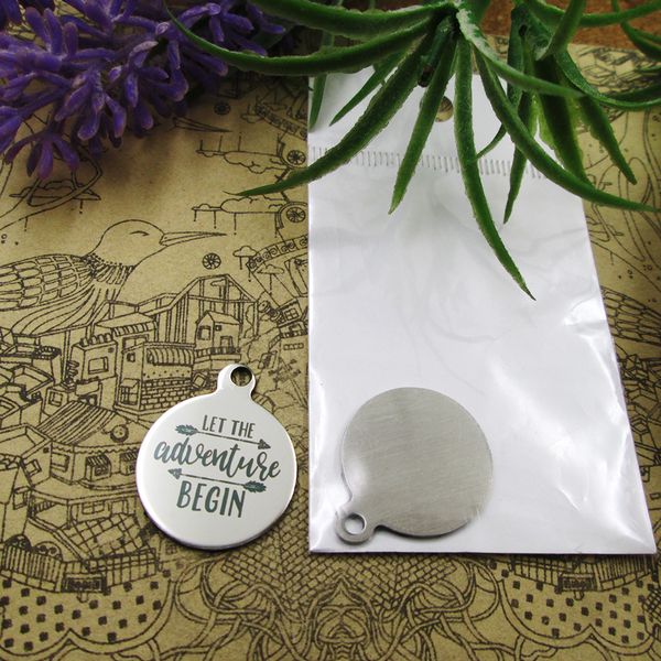 40pcs--"let the adventure begin"stainless steel charms more style for choosing diy charms pendants for necklace, Bronze;silver
40pcs--"let the adventure begin"stainless steel charms more style for choosing diy charms pendants for necklace, Bronze;silver