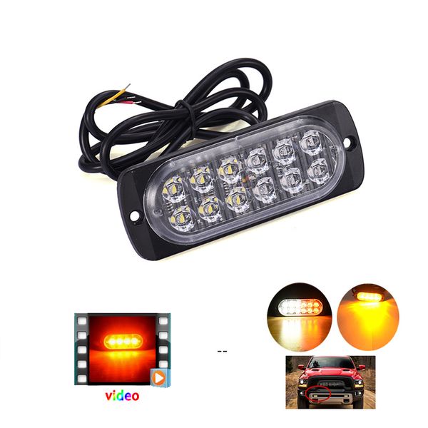 ultra-thin led high power 36w waterproof lights 12v-24v 12 led car truck emergency side strobe warning light car-styling
ultra-thin led high power 36w waterproof lights 12v-24v 12 led car truck emergency side strobe warning light car-styling