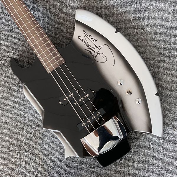 heavy metal chopper gene simmons axe electric bass guita black 4 strings electric bass guitar chrome pickup cover st290g
heavy metal chopper gene simmons axe electric bass guita black 4 strings electric bass guitar chrome pickup cover st290g