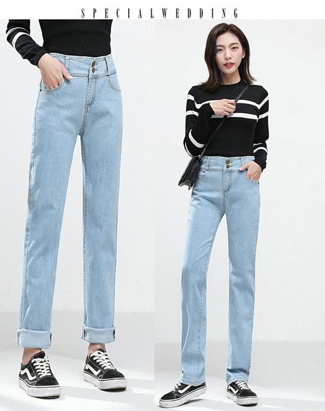 light blue spring new straight jeans female han edition student wide-legged show thin leisure relaxed high waist wide leg
light blue spring new straight jeans female han edition student wide-legged show thin leisure relaxed high waist wide leg