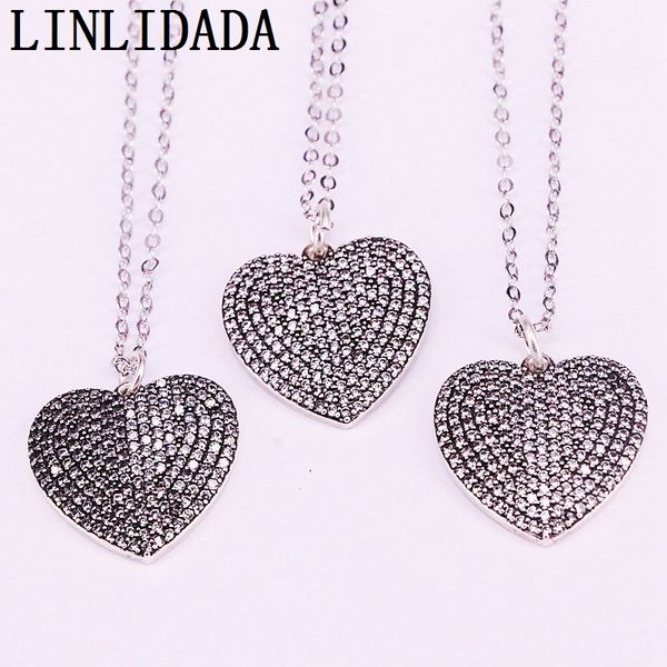 5pcs cz micro pave heart pendant, antique silver color, clear cubic zirconia pave heart charm pendant necklaces
5pcs cz micro pave heart pendant, antique silver color, clear cubic zirconia pave heart charm pendant necklaces