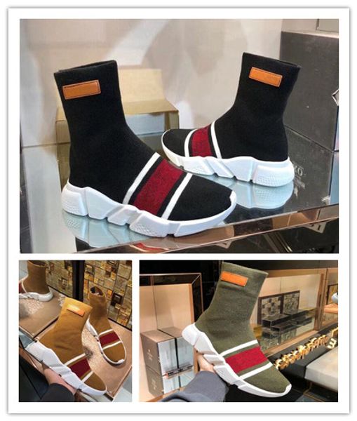 2020 good quality speed trainer casual shoe man woman sock boots with box stretch-knit casual boots race runner sneaker high, Black
2020 good quality speed trainer casual shoe man woman sock boots with box stretch-knit casual boots race runner sneaker high, Black