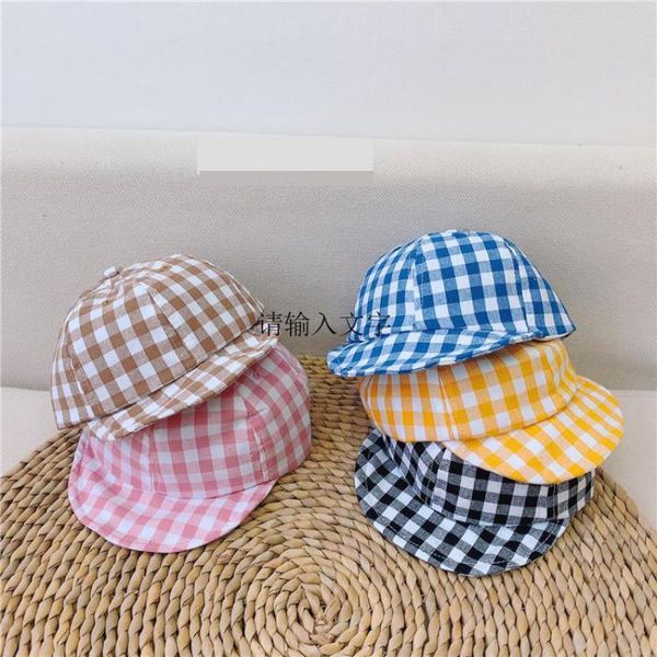new summer newborn baby girl boy sun hat cotton beret hat plaid baseball cap baby hats bucket caps 0-24m, Yellow
new summer newborn baby girl boy sun hat cotton beret hat plaid baseball cap baby hats bucket caps 0-24m, Yellow