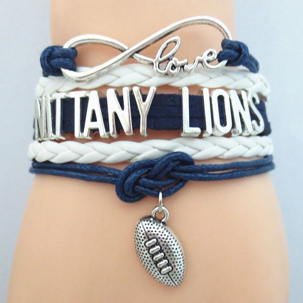 ювелирные изделия infinity love nittany lions футбольная команда колледжа браслет синий белый спорт браслеты дружбы b09124, Golden;silver
ювелирные изделия infinity love nittany lions футбольная команда колледжа браслет синий белый спорт браслеты дружбы b09124, Golden;silver