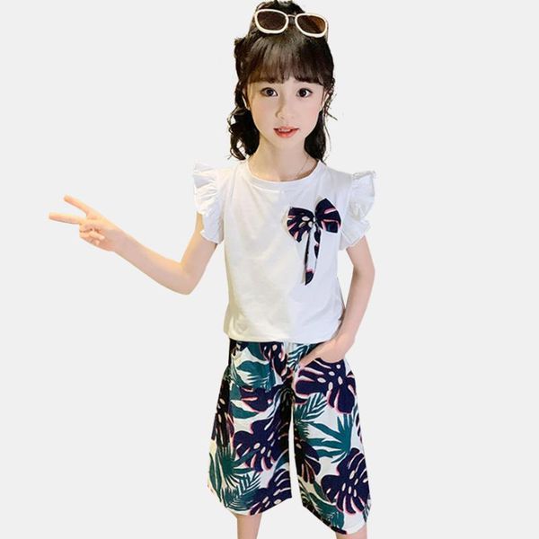 children clothes full length girl clothes short sleeve outfit for girls patchwork children's sports suit, White
children clothes full length girl clothes short sleeve outfit for girls patchwork children's sports suit, White