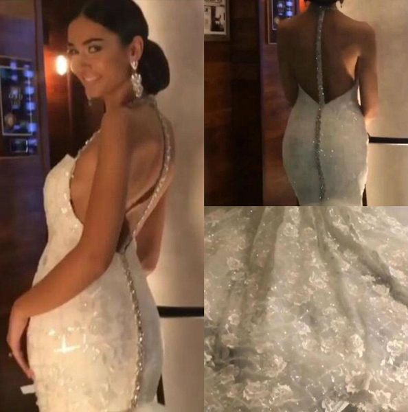 luxury mermaid wedding dresses spaghetti sweetheart neck shiny rhinestone bridal gowns glitter sweep train lace wedding dress custom 3872, White
luxury mermaid wedding dresses spaghetti sweetheart neck shiny rhinestone bridal gowns glitter sweep train lace wedding dress custom 3872, White