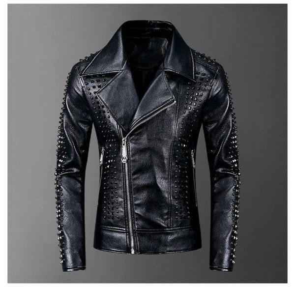 lapel neck mens pu leather jackets autumn long sleeve mens outerwear new fashion mens slim jacket, Black
lapel neck mens pu leather jackets autumn long sleeve mens outerwear new fashion mens slim jacket, Black