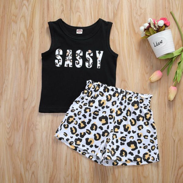 fashion toddler kids baby girls summer outfits clothes sleeveless letter t-shirt +leopard short pants 2pcs set, White
fashion toddler kids baby girls summer outfits clothes sleeveless letter t-shirt +leopard short pants 2pcs set, White