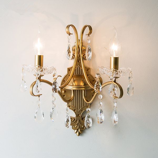 bedroom bedside wall lamps american country retro iron wall light aisle creative living room crystal sconce
bedroom bedside wall lamps american country retro iron wall light aisle creative living room crystal sconce
