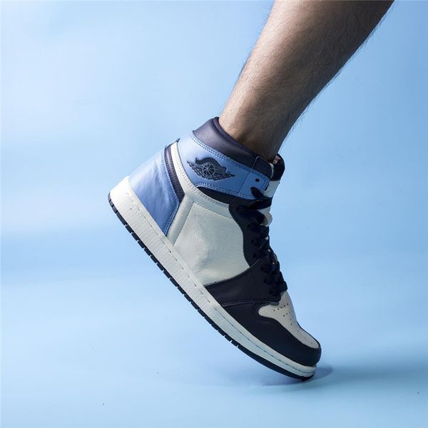 2019 1 og high unc leather obsidian men basketball shoes university blue retro sail 555088-140 authentic shoes with box, Black
2019 1 og high unc leather obsidian men basketball shoes university blue retro sail 555088-140 authentic shoes with box, Black