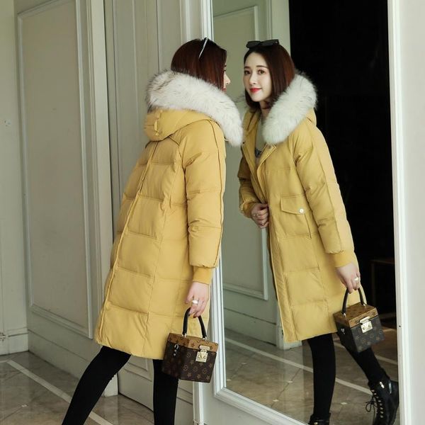women thickening long sleeve jacket hooded warm down coat long winter casual with hat cotton-padded large size, Black
women thickening long sleeve jacket hooded warm down coat long winter casual with hat cotton-padded large size, Black