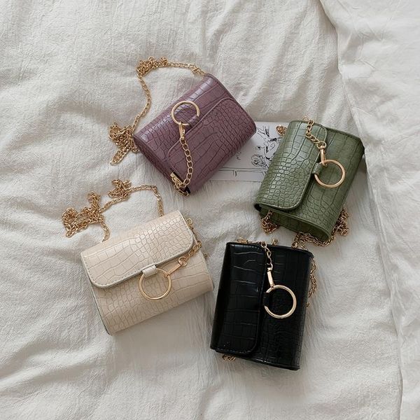 simple pu leather chain shoulder messenger shoulder clutch pu leather female crossbody bags solid alligator pattern
simple pu leather chain shoulder messenger shoulder clutch pu leather female crossbody bags solid alligator pattern