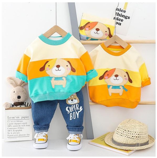 2020 spring baby infant clothes suits toddler boys girls clothing sets cartoon dog t shirt pants kids child costume, White
2020 spring baby infant clothes suits toddler boys girls clothing sets cartoon dog t shirt pants kids child costume, White