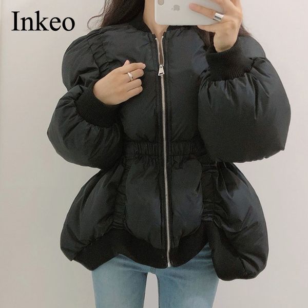 irregular women short parks 2019 winter fashion lantern sleeve female outwear loose zipper warm coat casual inkeo 9o013, Black
irregular women short parks 2019 winter fashion lantern sleeve female outwear loose zipper warm coat casual inkeo 9o013, Black