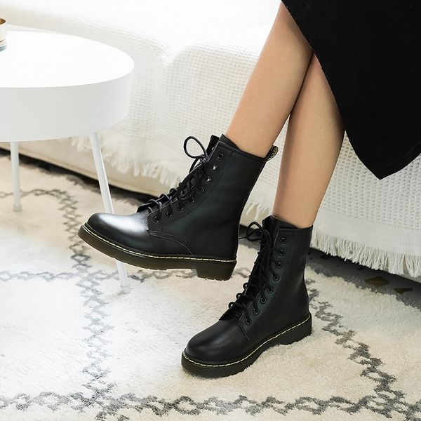autumn classic black pu leather women boots winter soft bottom woman boots shoes locomotive martin boots
autumn classic black pu leather women boots winter soft bottom woman boots shoes locomotive martin boots