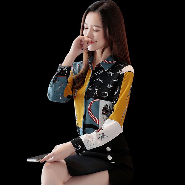 fv8615 2019 new autumn winter women fashion casual chiffon shirt korean fashion clothing harajuku, White
fv8615 2019 new autumn winter women fashion casual chiffon shirt korean fashion clothing harajuku, White