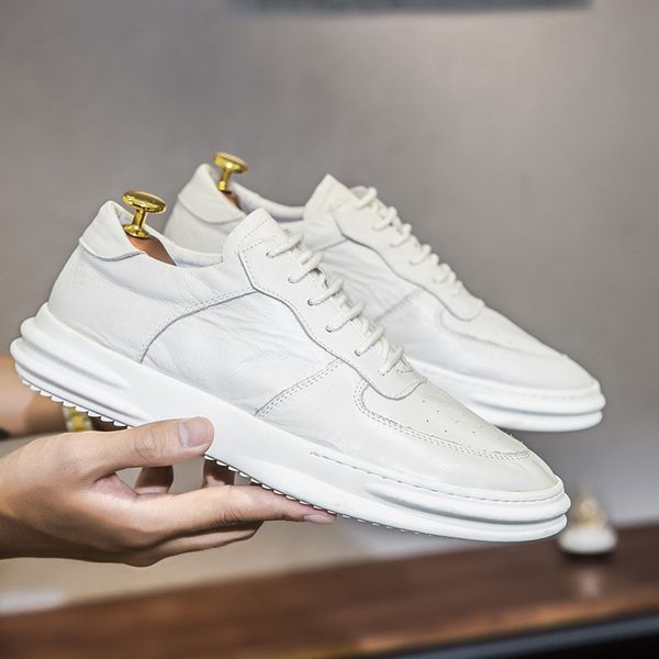 quality genuine leather casual shoes men white sneakers boat shoes comfortable soft flats low cut big sizes 44, Black
quality genuine leather casual shoes men white sneakers boat shoes comfortable soft flats low cut big sizes 44, Black