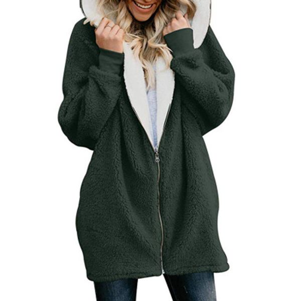 autumn winter women hoodies casual solid fluffy zipper hoodie hooded jacket loose warm ladies coat outerwear plus size 5xl, Black
autumn winter women hoodies casual solid fluffy zipper hoodie hooded jacket loose warm ladies coat outerwear plus size 5xl, Black