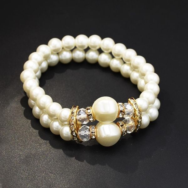 new korean fashion baroque pearl bracelet temperament beautiful double-layer bracelet street shooting trend women's jewelry gift, Golden;silver
new korean fashion baroque pearl bracelet temperament beautiful double-layer bracelet street shooting trend women's jewelry gift, Golden;silver