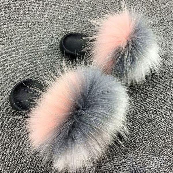 women's summer fluffy furry slippers kids/children's raccoon fur slides female real fox hair sandals ladies plush home shoes hot, Black
women's summer fluffy furry slippers kids/children's raccoon fur slides female real fox hair sandals ladies plush home shoes hot, Black
