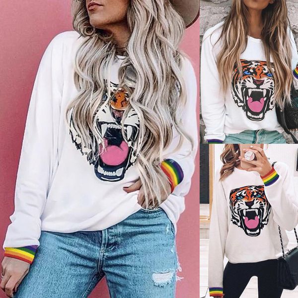 fashion print pullover sweatshirt coat women casual animal printing o-neck long sleeves pullover sweatshirt blouse, Black
fashion print pullover sweatshirt coat women casual animal printing o-neck long sleeves pullover sweatshirt blouse, Black