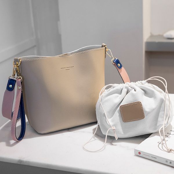 2019 new style small and large bucket bag fashion korean-style contrasting color bag xie bao casual versatile hand wom
2019 new style small and large bucket bag fashion korean-style contrasting color bag xie bao casual versatile hand wom