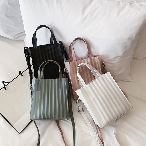 bags western style handbags 2020 new shoulder bag jelly striped shoulder hand bag