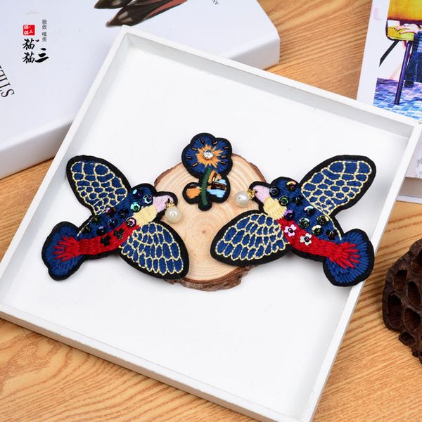 gugutree beaded embroidery bird flower patch animal cartoon patches badges applique patches for clothing sk-71, Black
gugutree beaded embroidery bird flower patch animal cartoon patches badges applique patches for clothing sk-71, Black