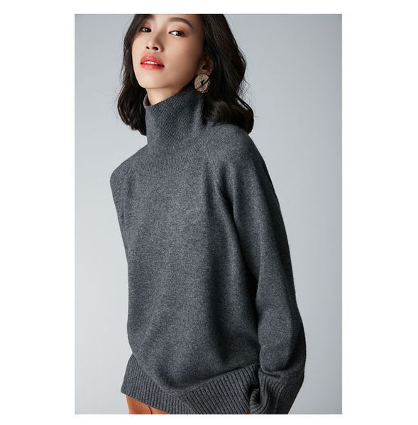 women sweater 2019 cashmere thick 100% cashmere turtleneck sweater loose short pullovers knitting new, White;black
women sweater 2019 cashmere thick 100% cashmere turtleneck sweater loose short pullovers knitting new, White;black