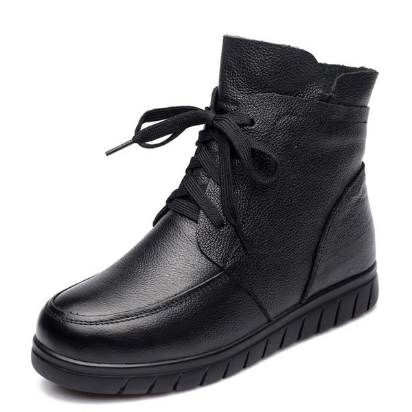 drkanol women snow boots vintage genuine leather natural wool fur winter warm ankle boots for women flat mother shoes h7075 201124, Black
drkanol women snow boots vintage genuine leather natural wool fur winter warm ankle boots for women flat mother shoes h7075 201124, Black
