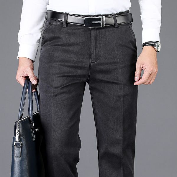 men's jeans loose straight smart business 2021 summer autumn gray elastic denim pants male brand trousers, Blue
men's jeans loose straight smart business 2021 summer autumn gray elastic denim pants male brand trousers, Blue