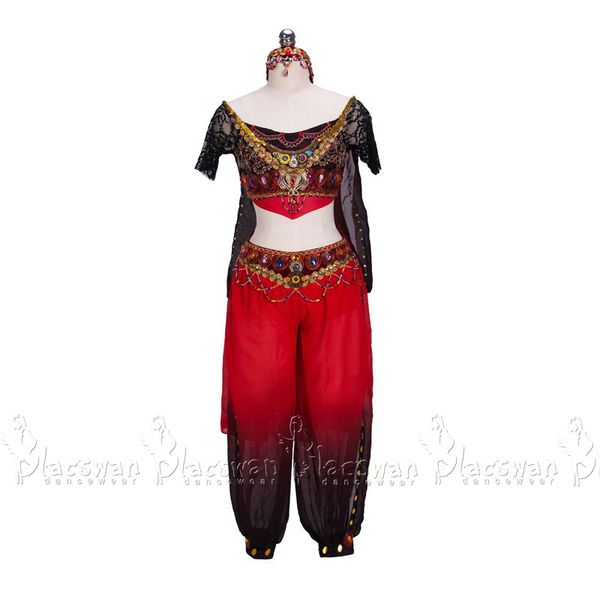 la bayadere nikiya variation temple dancer nutcracker arabian dance bt726 oriental ballet costume red fading chiffon wide pants, Black;red
la bayadere nikiya variation temple dancer nutcracker arabian dance bt726 oriental ballet costume red fading chiffon wide pants, Black;red
