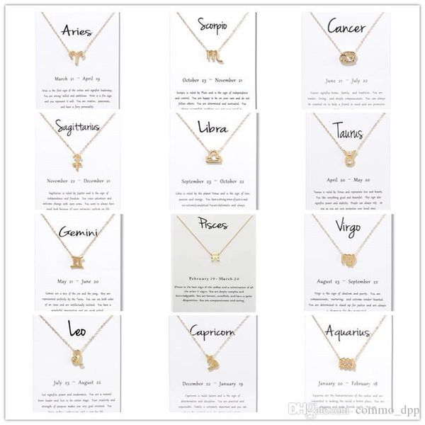 new 12 constellation necklaces with white gift card zodiac sign pendant gold chains for men women fashion jewelry bulk, Silver
new 12 constellation necklaces with white gift card zodiac sign pendant gold chains for men women fashion jewelry bulk, Silver