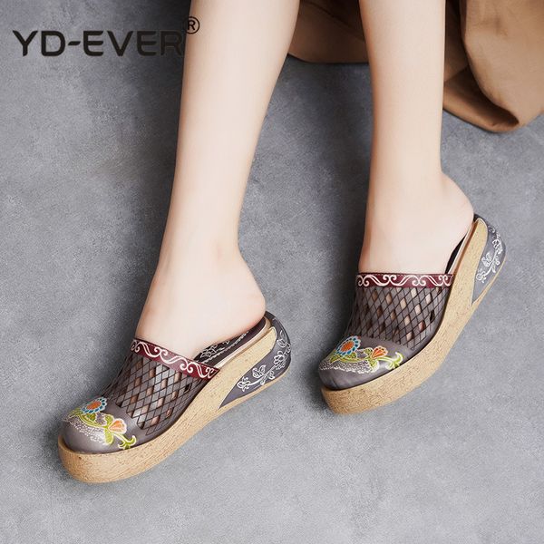 genuine leather shoes hollow slippers handmade slides flip flop on the platform for women woman slippers plus size, Black
genuine leather shoes hollow slippers handmade slides flip flop on the platform for women woman slippers plus size, Black